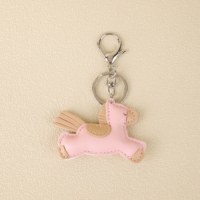Breloque de sac Pegasus, personnalisable OEM & ODM, pendentif cheval ailé en PU cousu pastel pour sac à main, sac à dos, bagages, porte-clés
