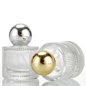 Leeg luxe cilinderflesje voor parfum, 40 ml, met ruimte voor eigen logo, transparant, navulbaar, glazen flesje. - Product Image 5