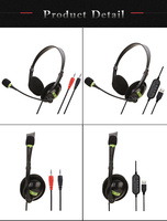 Casque filaire USB SY440MV avec câble anti-traction long, design léger, micro omnidirectionnel pour le télémarketing, le bureau, l'ordinateur portable et le PC