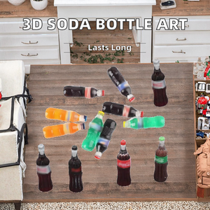 Chất lượng cao 3D Soda đồ uống thu nhỏ nhựa cabochons thương hiệu tốt logo nhân tạo phong cách cho Dollhouse chơi - Product Image 2