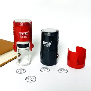 Ensemble de tampons ronds de poche, tampon chaud auto-encreur de 19 mm comme cadeau jouet