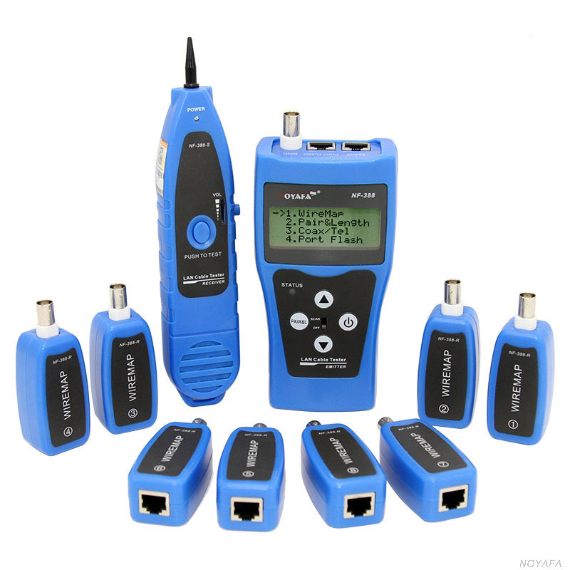 Noyafa NF-388 telecom tester finder RJ11 RJ45 USB и coaxil кабели