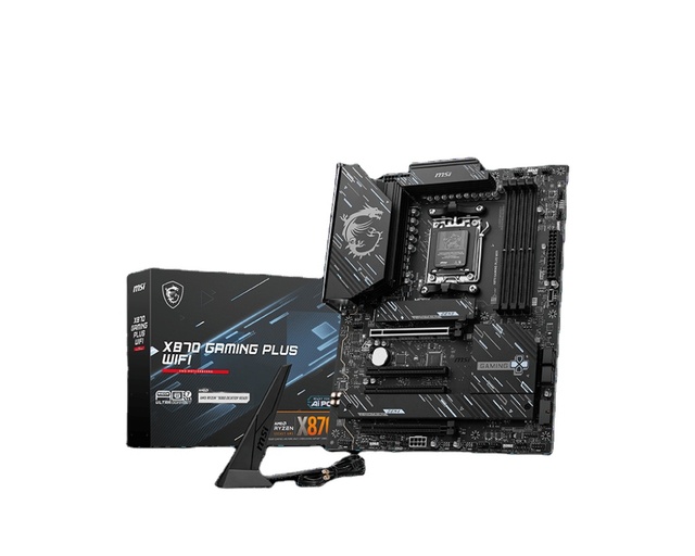 X870 Gaming Plus WIFI Motherboard ATX Form Factor 256GB DDR5 RAM AM4 Socket SATA Hard Drive Interface Compatible Intel AMD Chips
