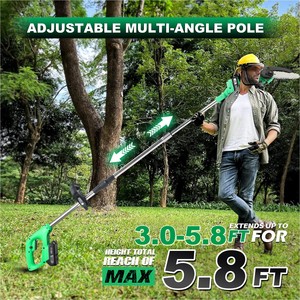 20V Cordless 2-in-1 Pole <b>Saw</b> DIY Grade Chainsaw With Long for Wood Cutting,Local US Warehouse CS-150 SET Cordless Chainsaw Pole - Product Image 2