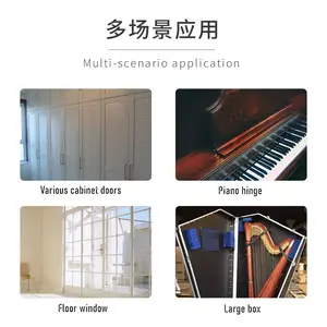 Dobradiça de piano contínua de 1,8 metros, múltiplas especificações podem ser cortadas