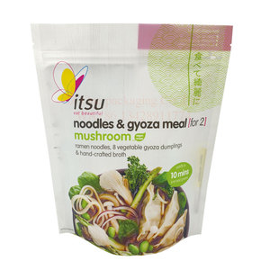 Sacs refermables finis mats avec fenêtre transparente <span class=keywords><strong>champignons</strong></span> boulettes congelées fruits <span class=keywords><strong>de</strong></span> mer <span class=keywords><strong>poulet</strong></span> viande emballage sac à fermeture éclair - Product Image 1