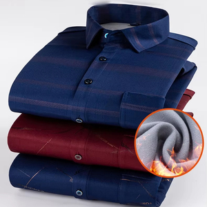 Nuova camicia calda da <span class=keywords><strong>uomo</strong></span> con <span class=keywords><strong>velluto</strong></span> spesso e Top Casual per l'autunno e l'inverno - Product Image 1