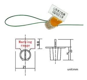 Einweg-manipulation sichere Kunststoff-Messgeräte dichtung Hoch elektrische Sicherheits-Vorhängeschloss-Gaszähler dichtung