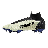 Chaussures de football personnalisées pour hommes Crampons de football en cuir pour l'intérieur et l'extérieur les plus populaires