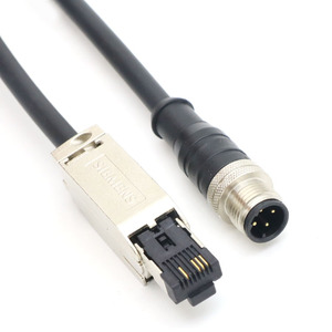 CAT5e M12 формованный кабель D-код 4Pin к RJ45 Cordset IP67 TPE 2*2 * 26AWG двухсторонний кабель в сборе для сети - Product Image 6