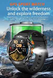 Reloj Inteligente Deportivo para Exteriores HT42 2026 con Linterna, Altímetro, Barómetro, Pantalla Táctil de 1.7 Pulgadas, Resistente al Agua 3 ATM - Product Image 2