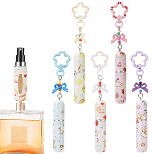 Ciondolo cilindrico da 5 ml a forma di anatroccolo, profumo portatile da viaggio, campioncino, con pompetta spray a riempimento diretto - Product Image 1