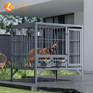 Jaula para Perros Grandes, Reforzada con Barras de Acero, para Exteriores, Apta para Pastores Alemanes y Razas Grandes - Product Image 3