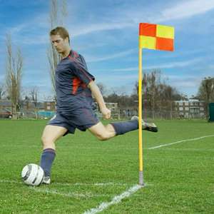 Poteau d'entraînement pour <span class=keywords><strong>terrain</strong></span> de football, drapeau d'angle de football, équipement de football scolaire, poteau d'obstacle - Product Image 1