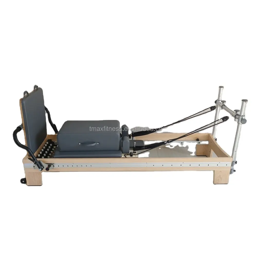 DZ132-4S Maple Wood Full Rail Pilates Reformer Machine Yoga Commercial Training Reformer Pialtes Equipment