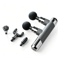 Pistolet de massage électrique rechargeable à double tête à haute intensité vibratoire pour la relaxation et la récupération musculaire