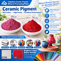 Pigment céramique TeYuan résistant aux hautes températures et aux changements de couleur pour la glaçure de carreaux de porcelaine et la glaçure des articles sanitaires