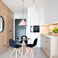Armoires de cuisine en MDF haute brillance avec options modulaires
