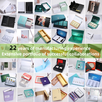 Boîtes à cils personnalisées avec emballage magnétique à tiroir pour lentilles de contact colorées et cadeaux de beauté, fournisseur de logos personnalisés