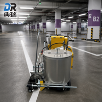 Machine de marquage routier électrique thermoplastique avec distributeur de billes de verre simple pour la construction de routes et de parkings