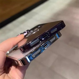 Sang Trọng Mạ Điện Trong Suốt PC Cover Quay Lại Từ Điện Thoại Di Động Trường Hợp Đối Với <span class=keywords><strong>iPhone</strong></span> 16 13 14 15 Pro Max Với Ống Kính Bảo Vệ Phim - Product Image 6