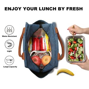 Reusable Leakproof Cooler Food <b>Lunch</b> Containers Insulated <b>Lunch</b> <b>Bag</b> for Women/Men High Capacity <b>Lunch</b> Tote <b>Bags</b> for Work School - Product Image 3
