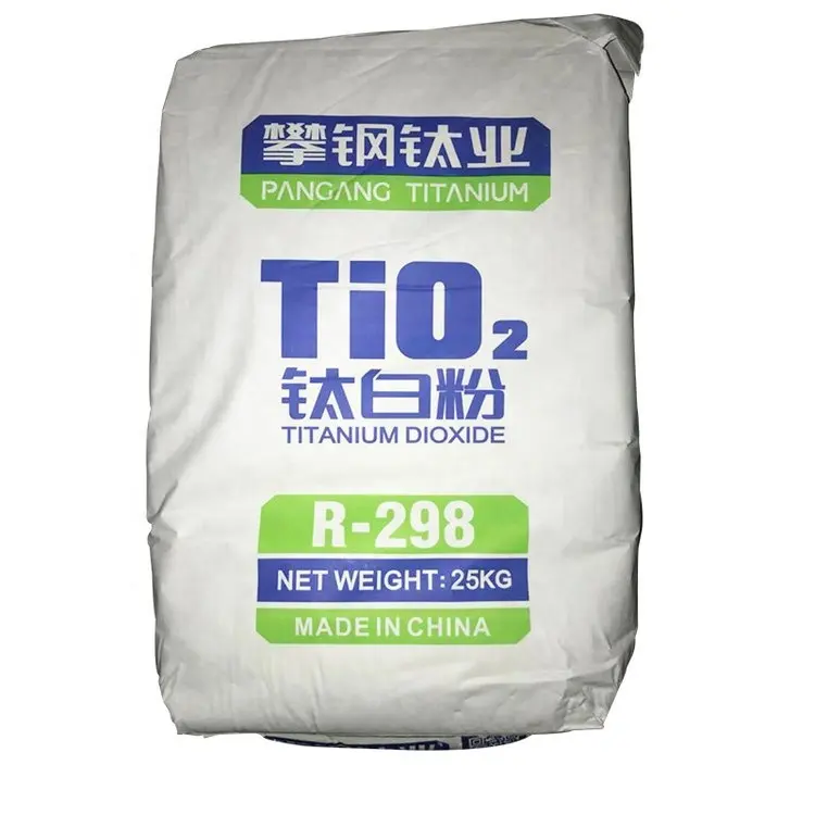 Cina rutilo biossido di titanio TiO2 pigmento R298 per rivestimento pittura plastica biossido di titanio rutilo tio2 vernice