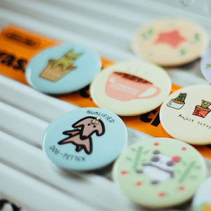 Рекламный логотип, значок на жестяной пуговице с защитной булавкой в форме звезды, значки на пуговицах - Product Image 2