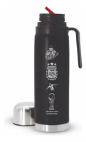Thermos moderne en acier inoxydable de 1 litre isolé sous vide avec poignée écologique de grande capacité pour le thé Yerba Mate