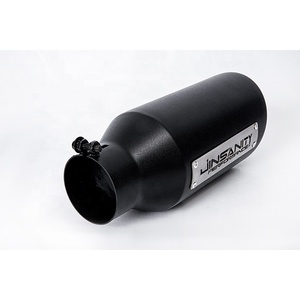 Silenciador de tubo de escape Universal para coche de carreras, silenciador negro de acero inoxidable para Toyota <span class=keywords><strong>Land</strong></span> <span class=keywords><strong>Cruiser</strong></span> Prado Hilux Vigo Revo Rocco - Product Image 4