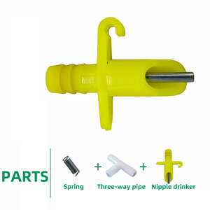 <span class=keywords><strong>8mm</strong></span> nhựa thép thỏ núm vú uống màu vàng nhỏ núm vú động vật uống tự động thỏ núm vú uống - Product Image 3