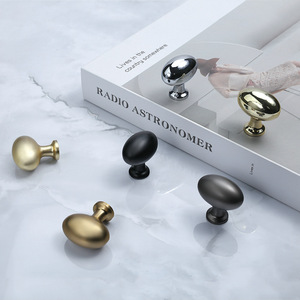 French Style Oval Cabinet <b>Knobs</b> Zinc Alloy Single Hole Drawer Wardrobe Handle Durable - Product Image 4