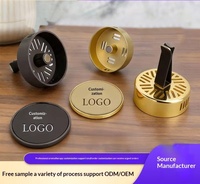 Diffuseur de parfum magnétique personnalisé pour grille d'aération de voiture avec logo, boîte d'aromathérapie décorative pour éliminateur de mauvaises odeurs