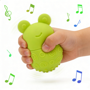 Jouets sensoriels éducatifs <span class=keywords><strong>Montessori</strong></span> pour bébés, balle de massage pour tout-petits, jouet en silicone à suspendre - Product Image 3