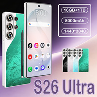 Teléfono Celular Profesional S26 Ultra Desbloqueado, Doble SIM, Android 15, Red Global para Mayoristas de Fabricantes de Móviles