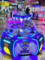 Игровой автомат с монетоприемником на 4 игрока: диспенсер для конфет, мини-игрушек, кукол, подарков для детей, для развлекательных центров