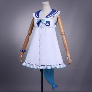 Costume de cosplay Forever <span class=keywords><strong>Saba</strong></span>, Vtuber, idole virtuelle, cosplay, jeu, présentateur, rôle, robe, sous-vêtements, composant en polyester, ensemble complet Echo - Product Image 2