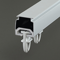 Rail de guidage linéaire nano Z-129 en alliage d'aluminium moderne pour rideaux et tringles, idéal pour la maison et le bureau