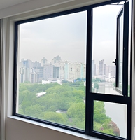 Ventanas Abatibles Modernas para Casa, Apartamento, Cocina, Villa, de Aluminio, Doble Acristalamiento, Vidrio Templado Transparente, Bajo Consumo Energético
