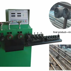 Máquina de fabricación de anillos redondos de alambre de acero, para pila de hormigón