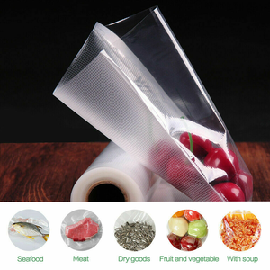 Sellador de alimentos frescos al vacío, bolsas texturizadas para envasado al vacío, bolsas de almacenamiento, en relieve, Vac - Product Image 2