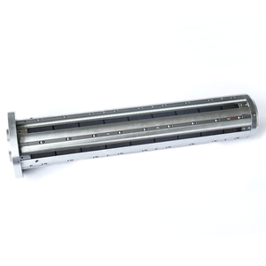 Eje de Aire Continuo para Máquina Cortadora con Brida, Longitud Personalizada, de Aluminio y Acero, Eje con Chavetero de Longitud Completa - Product Image 1