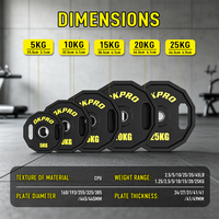 Plaques de poids CPU personnalisées avec logo, prix d'usine, pour musculation et usage commercial en salle de sport