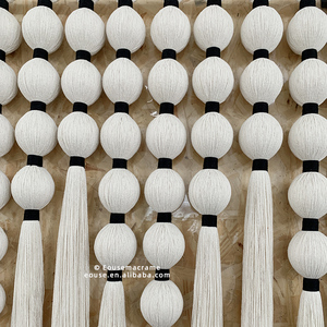 <span class=keywords><strong>Arazzo</strong></span> <span class=keywords><strong>da</strong></span> <span class=keywords><strong>Parete</strong></span> Boho Fatto a Mano in Macramè, Decorazione Nordica per la Casa, Decorazioni <span class=keywords><strong>Vintage</strong></span> <span class=keywords><strong>da</strong></span> <span class=keywords><strong>Parete</strong></span>, Tende Bohémien con Nappe - Product Image 4