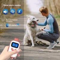 Collier de dressage pour chien étanche IPX7, rechargeable, avec vibrations et choc électrique, pour l'entraînement des animaux de compagnie, autonomie de 180 jours pour chiens