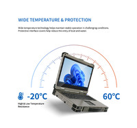 Tablette PC robuste industrielle I7 I9 de 15,6 pouces, ordinateur portable robuste avec Windows 10 pour l'exploitation minière