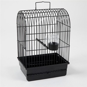 Nieuwe handige draagbare zwarte ijzeren vogelkooi voor papegaaien en goudvinken - Product Image 1