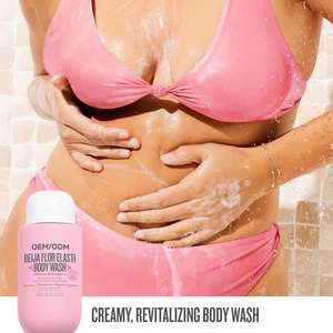 Ensemble de soins de la peau au collagène <span class=keywords><strong>Beija</strong></span> Flor avec logo personnalisé, gel douche Elasti, crème Elasti, brume parfumée, blanchissant et éclaircissant, ensemble de 3 pièces - Product Image 4
