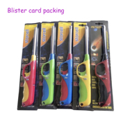 HP-602 Briquet de cuisine classique en plastique Grand barbecue à gaz rechargeable Allumeur piézo-électrique Briquet réglable