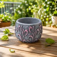 Supplier Cina Pot Bunga Semen, Pot Bonsai Anggrek, Pot Tanam Berdiri, Pot Tanam Beton untuk Dijual